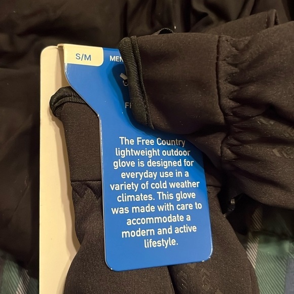 NWT men’s Free Country softshell gloves size small/medium - Picture 2 of 4
